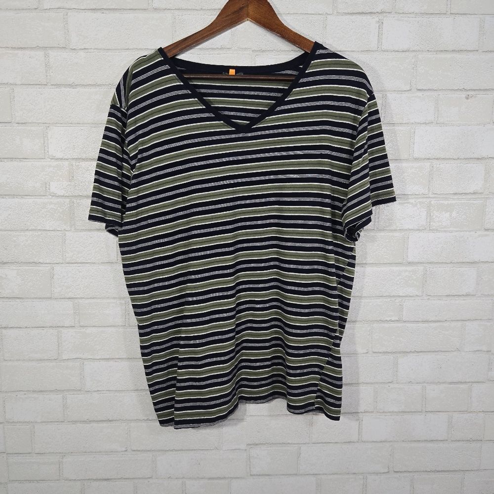 Royal Class stripe short sleeve tee
